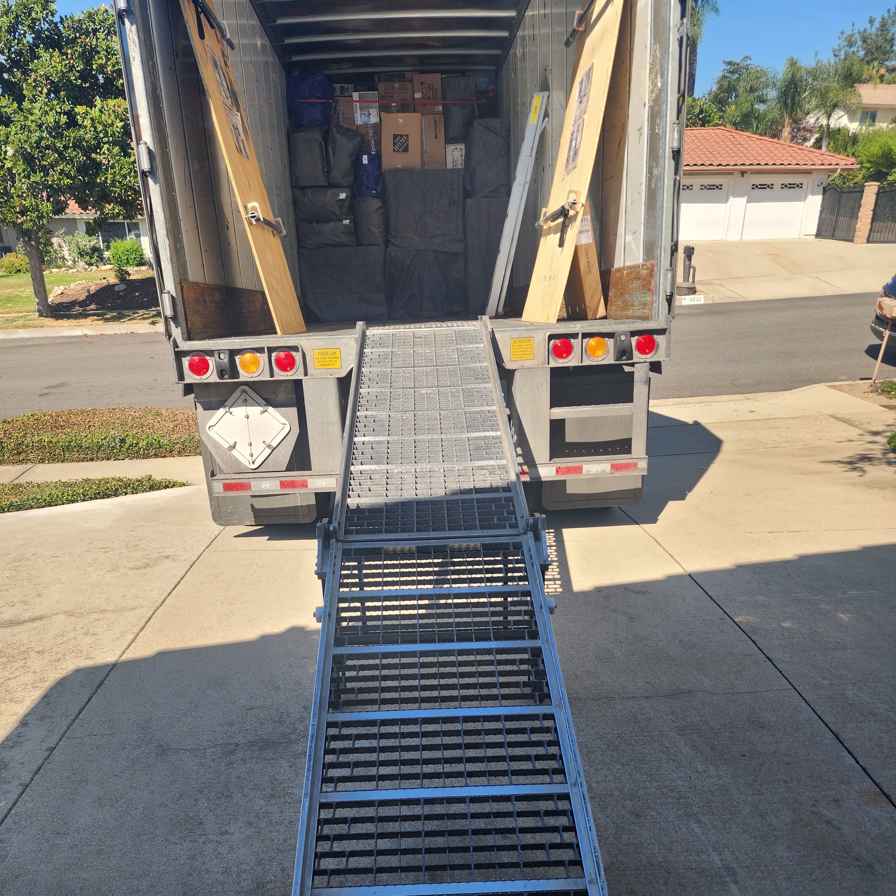 Moving equipment ready for a local move